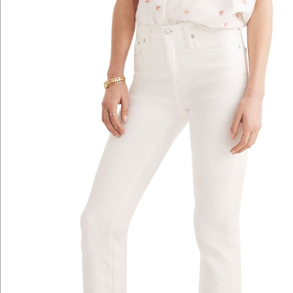 MadeWell white Demi jeans